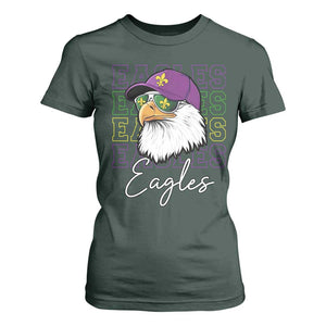 Mardi Gras Eagles T Shirt For Women 2025 Champs NOLA Louisiana TS02 Dark Forest Green Print Your Wear