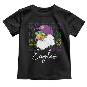 Mardi Gras Eagles Toddler T Shirt 2025 Champs NOLA Louisiana TS02 Black Print Your Wear