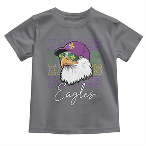 Mardi Gras Eagles Toddler T Shirt 2025 Champs NOLA Louisiana TS02 Charcoal Print Your Wear