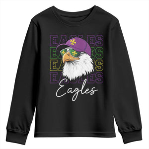 Mardi Gras Eagles Youth Sweatshirt 2025 Champs NOLA Louisiana TS02 Black Print Your Wear