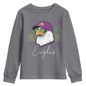 Mardi Gras Eagles Youth Sweatshirt 2025 Champs NOLA Louisiana TS02 Charcoal Print Your Wear