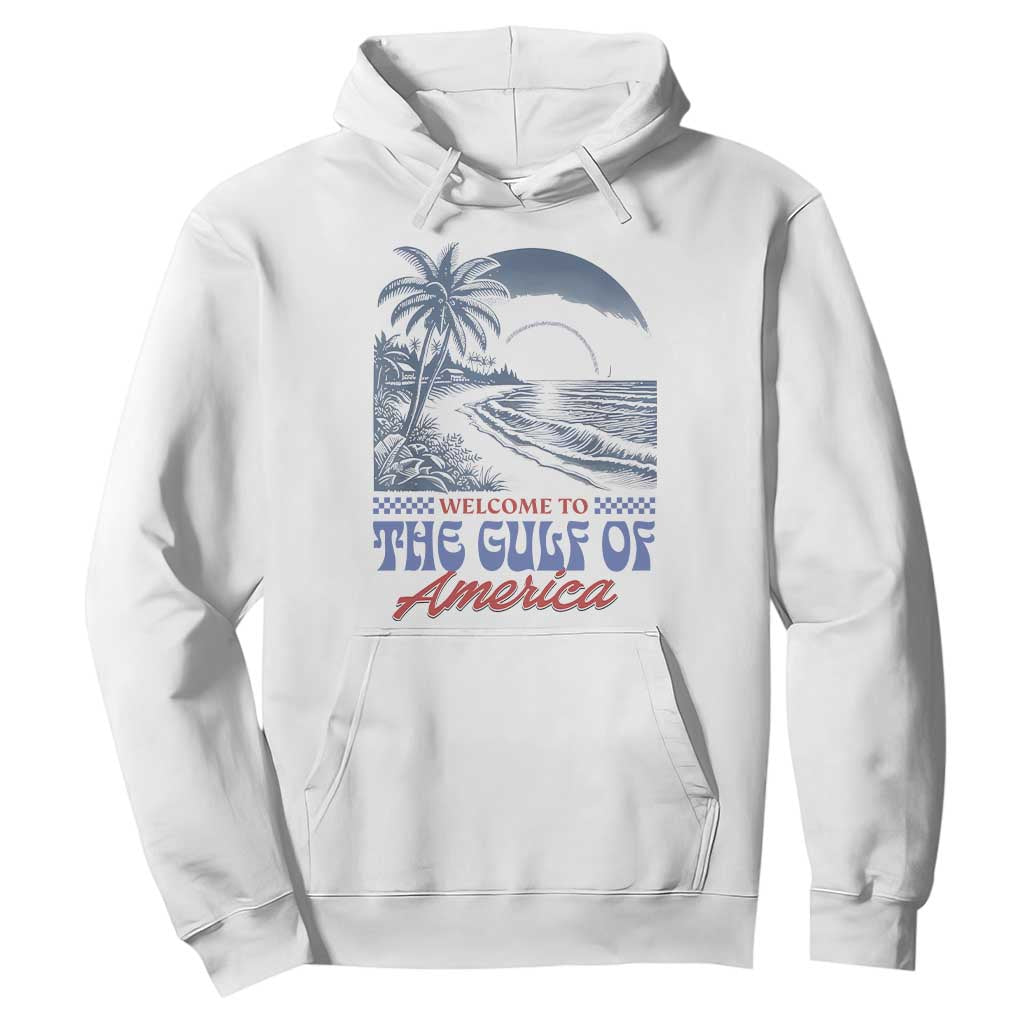 Welcome To America's Gulf Hoodie Retro Vintage Beach TS02 White Print Your Wear