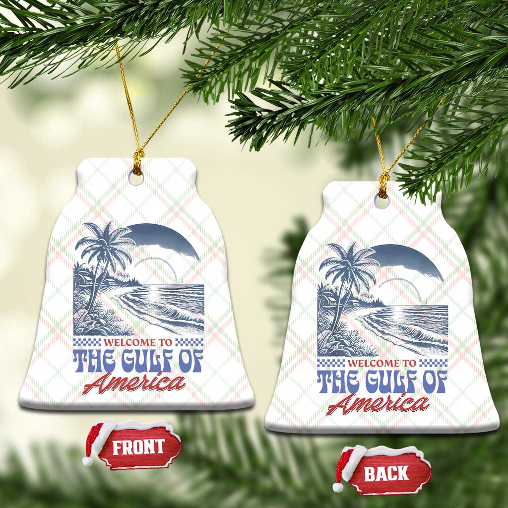 Welcome To America's Gulf Ceramic Ornament Retro Vintage Beach TS02 Print Your Wear