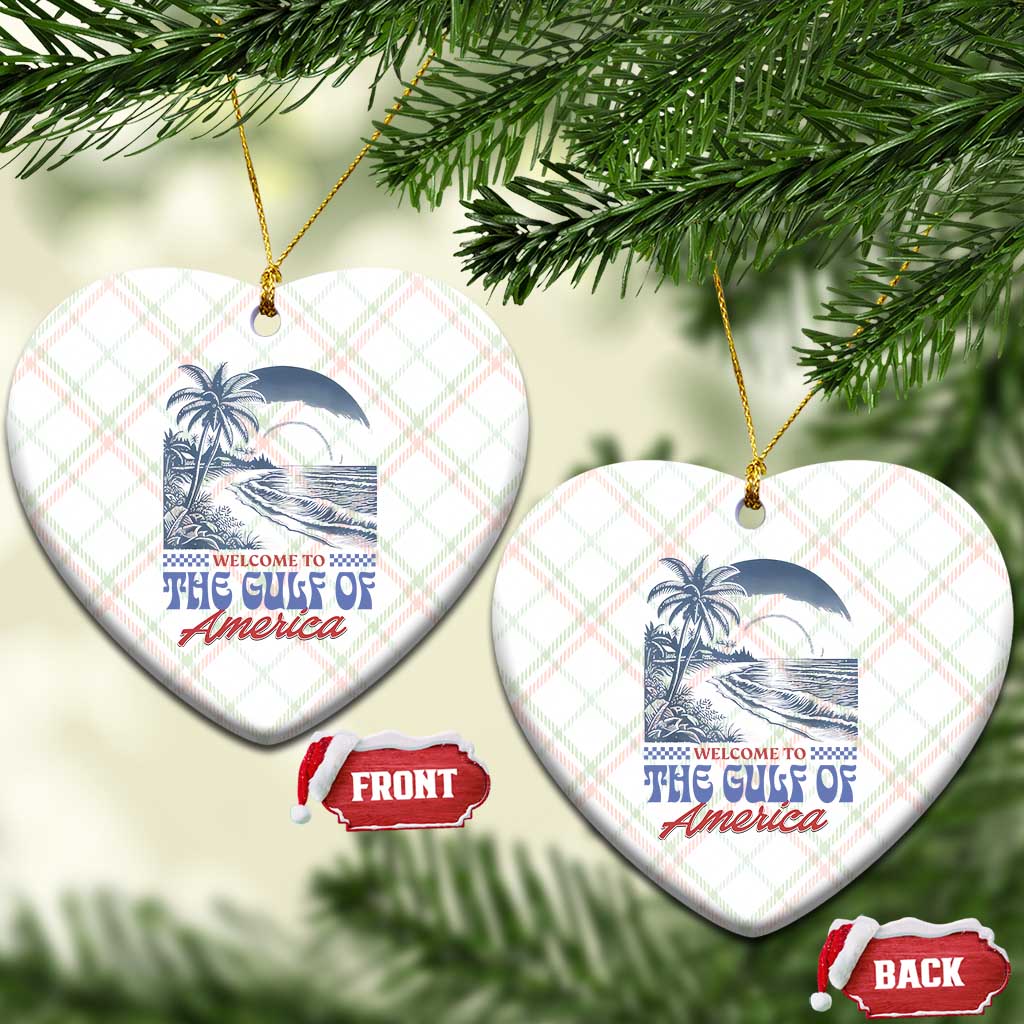 Welcome To America's Gulf Ceramic Ornament Retro Vintage Beach TS02 Print Your Wear