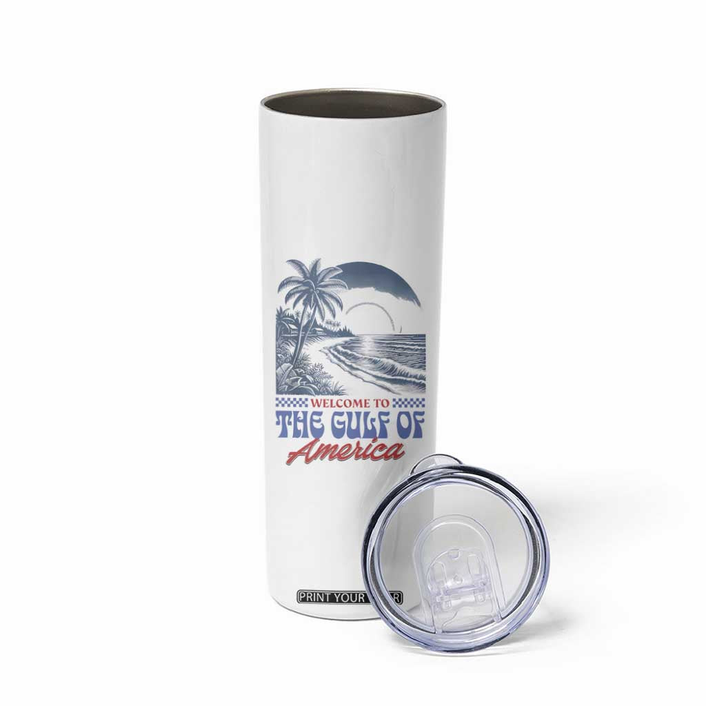 Welcome To America's Gulf Skinny Tumbler Retro Vintage Beach TS02 Print Your Wear