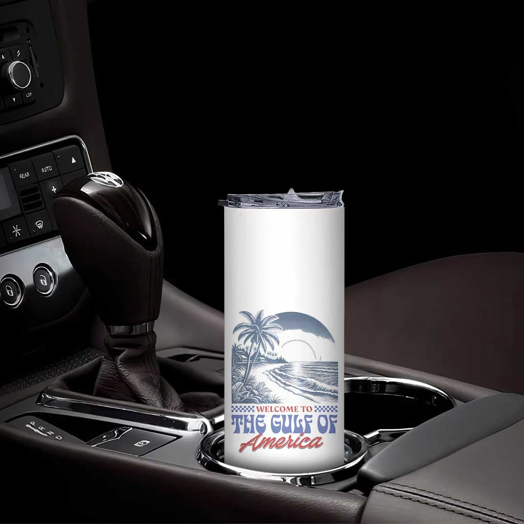 Welcome To America's Gulf Skinny Tumbler Retro Vintage Beach TS02 Print Your Wear