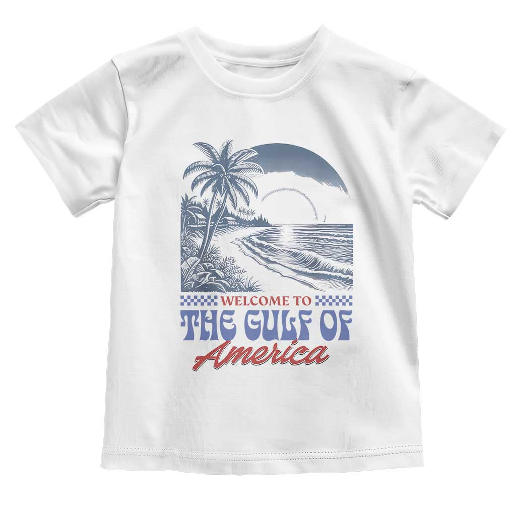 Welcome To America's Gulf Toddler T Shirt Retro Vintage Beach TS02 White Print Your Wear