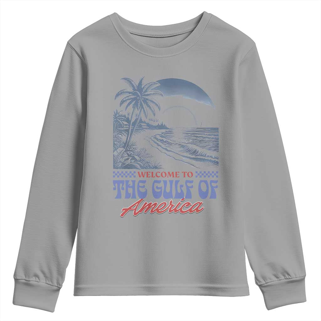 Welcome To America's Gulf Youth Sweatshirt Retro Vintage Beach TS02 Sport Gray Print Your Wear