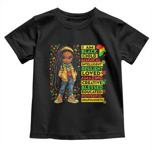 I Am Black Child Toddler T Shirt Locd Girl African American Pride Black History Month TS02 Black Print Your Wear
