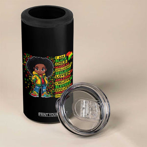 I Am Black Child 4 in 1 Can Cooler Tumbler Afro Girl African American Pride Black History Month TS02 Print Your Wear