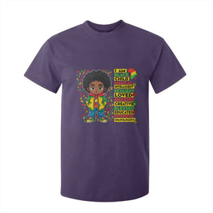 I Am Black Child T Shirt For Kid Afro Boy African American Pride Black History Month TS02 Purple Print Your Wear