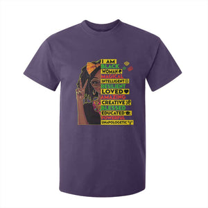 I Am Black Woman T Shirt For Kid Locd African American Pride Black History Month TS02 Purple Print Your Wear