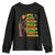 I Am Black Woman Youth Sweatshirt Locd African American Pride Black History Month TS02 Black Print Your Wear