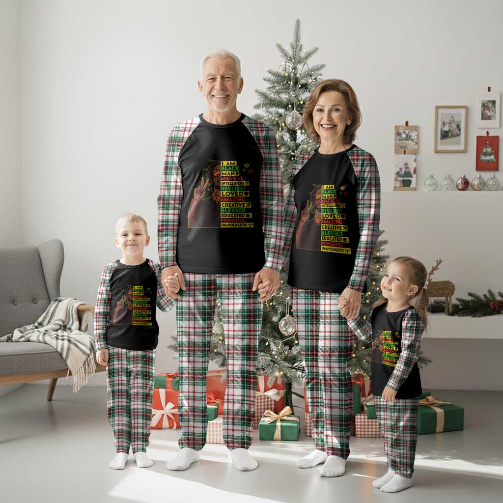 I Am Black Man Plaid Pajama Set Cool Locd African American Pride Black History Month TS02 Christmas Plaid Print Your Wear