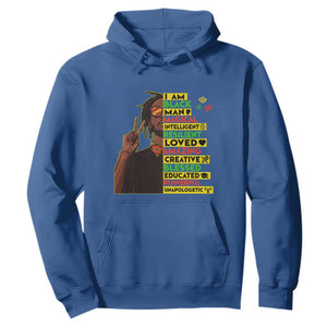 I Am Black Man Hoodie Cool Locd African American Pride Black History Month TS02 Royal Blue Print Your Wear