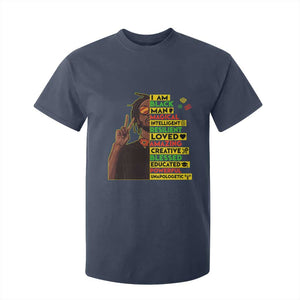 I Am Black Man T Shirt For Kid Cool Locd African American Pride Black History Month TS02 Navy Print Your Wear