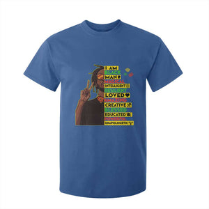 I Am Black Man T Shirt For Kid Cool Locd African American Pride Black History Month TS02 Royal Blue Print Your Wear