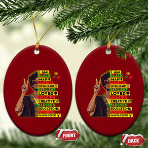 I Am Black Woman Ceramic Ornament Afro African American Pride Black History Month TS02 Print Your Wear