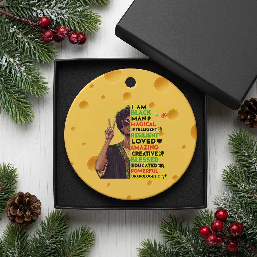 I Am Black Woman Ceramic Ornament Afro African American Pride Black History Month TS02 1pc Yellow Cheese Print Your Wear