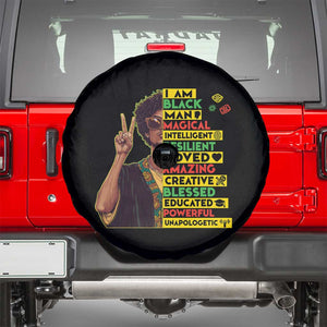 I Am Black Woman Spare Tire Cover Afro African American Pride Black History Month TS02 Black Print Your Wear