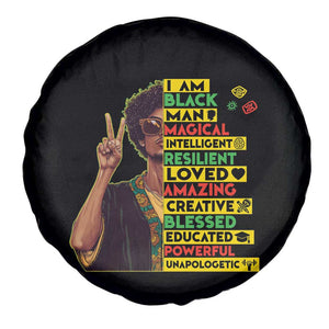 I Am Black Woman Spare Tire Cover Afro African American Pride Black History Month TS02 Print Your Wear