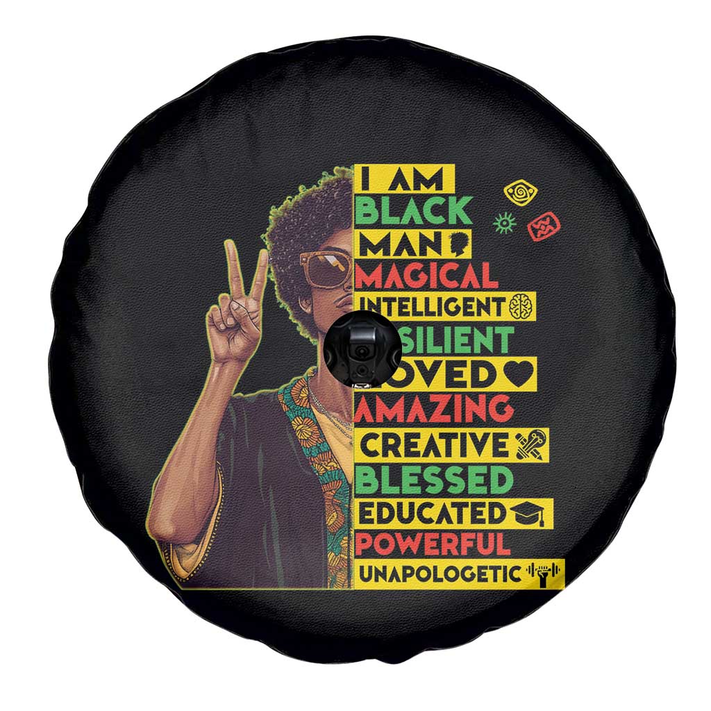 I Am Black Woman Spare Tire Cover Afro African American Pride Black History Month TS02 Print Your Wear