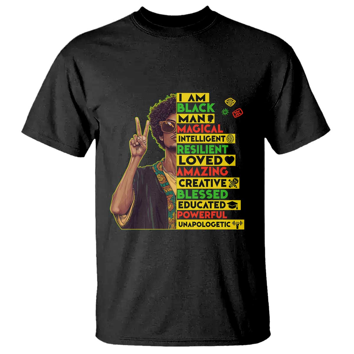 I Am Black Woman T Shirt Afro African American Pride Black History Month TS02 Black Print Your Wear