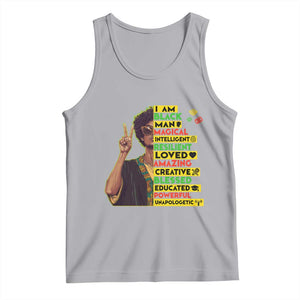 I Am Black Woman Tank Top Afro African American Pride Black History Month TS02 Athletic Heather Print Your Wear