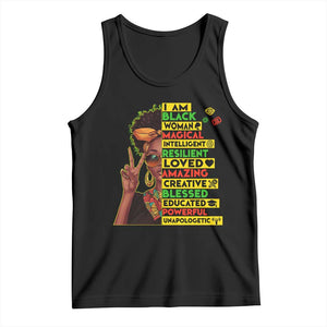 I Am Black Man Tank Top Afro African American Pride Black History Month TS02 Black Print Your Wear