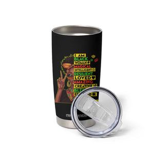 I Am Black Man Tumbler Cup Afro African American Pride Black History Month TS02 Print Your Wear