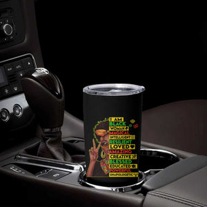 I Am Black Man Tumbler Cup Afro African American Pride Black History Month TS02 Print Your Wear