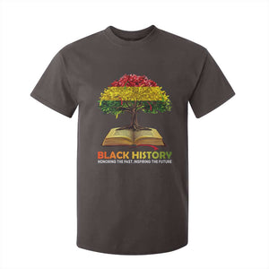 Black History Month T Shirt For Kid Honoring The Past Inspiring The Future African American Roots Pride TS02 Dark Chocolate Print Your Wear
