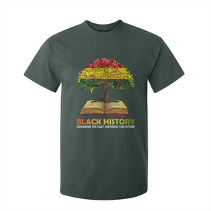 Black History Month T Shirt For Kid Honoring The Past Inspiring The Future African American Roots Pride TS02 Dark Forest Green Print Your Wear