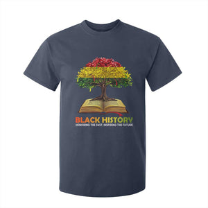 Black History Month T Shirt For Kid Honoring The Past Inspiring The Future African American Roots Pride TS02 Navy Print Your Wear