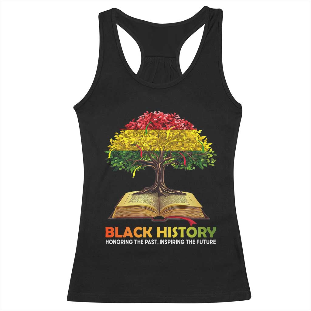 Black History Month Racerback Tank Top Honoring The Past Inspiring The Future African American Roots Pride TS02 Black Print Your Wear