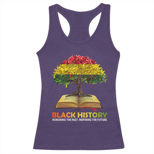 Black History Month Racerback Tank Top Honoring The Past Inspiring The Future African American Roots Pride TS02 Purple Print Your Wear