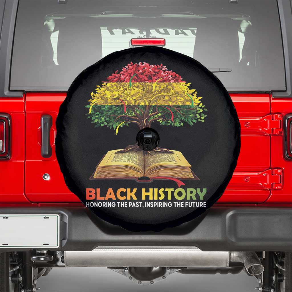 Black History Month Spare Tire Cover Honoring The Past Inspiring The Future African American Roots Pride TS02 Black Print Your Wear