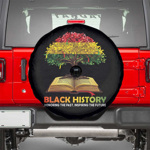 Black History Month Spare Tire Cover Honoring The Past Inspiring The Future African American Roots Pride TS02 Black Print Your Wear