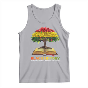 Black History Month Tank Top Honoring The Past Inspiring The Future African American Roots Pride TS02 Athletic Heather Print Your Wear