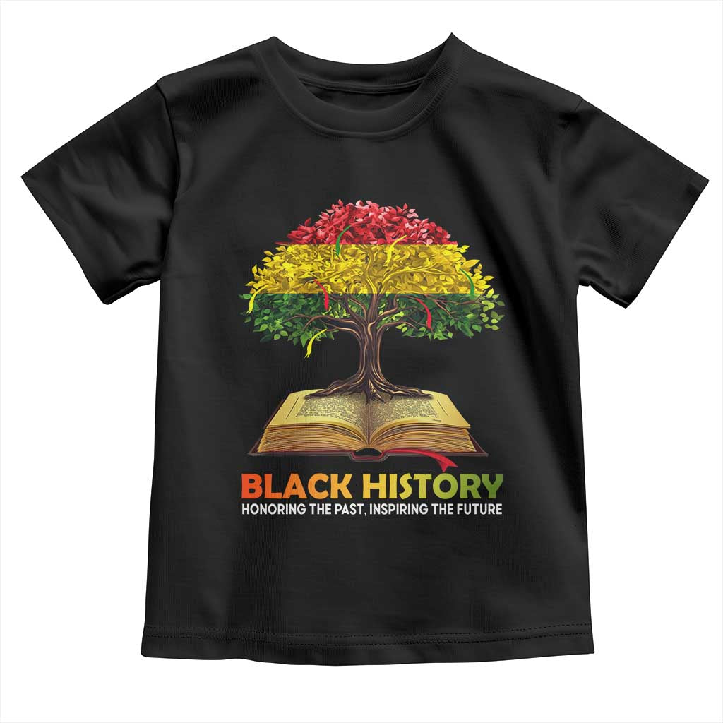 Black History Month Toddler T Shirt Honoring The Past Inspiring The Future African American Roots Pride TS02 Black Print Your Wear