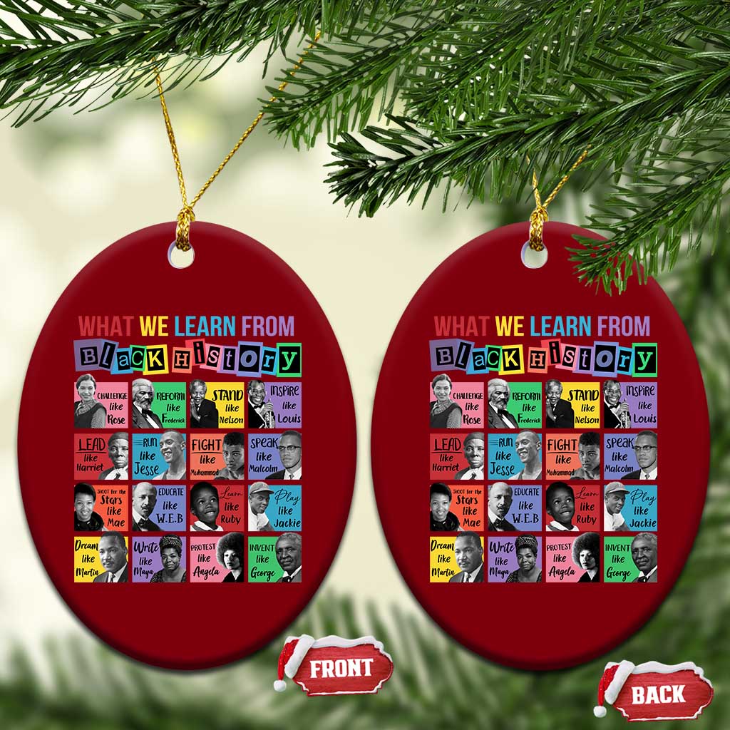 What We Learn From Black History Ceramic Ornament Black Civil Rights Leaders TS02 Print Your Wear