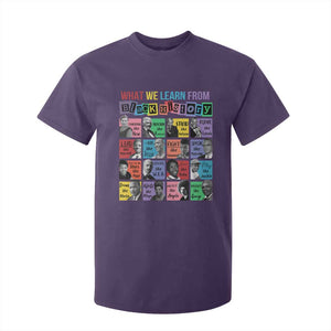 What We Learn From Black History T Shirt For Kid Black Civil Rights Leaders TS02 Purple Print Your Wear