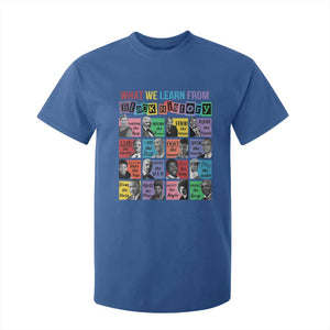 What We Learn From Black History T Shirt For Kid Black Civil Rights Leaders TS02 Royal Blue Print Your Wear
