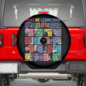 What We Learn From Black History Spare Tire Cover Black Civil Rights Leaders TS02 Black Print Your Wear