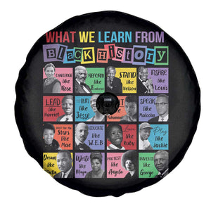What We Learn From Black History Spare Tire Cover Black Civil Rights Leaders TS02 Print Your Wear