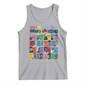What We Learn From Black History Tank Top Black Civil Rights Leaders TS02 Athletic Heather Print Your Wear