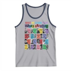 What We Learn From Black History Tank Top Black Civil Rights Leaders TS02 Athletic Heather Navy Print Your Wear