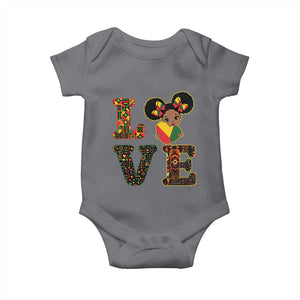I Am Black Child Baby Onesie LOVE Black History Month Strong African American Pride TS02 Charcoal Print Your Wear