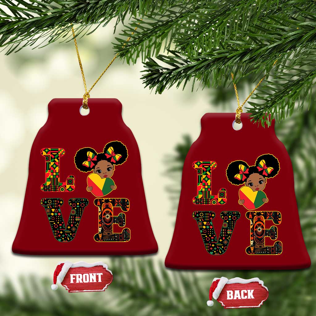 I Am Black Child Ceramic Ornament LOVE Black History Month Strong African American Pride TS02 Print Your Wear