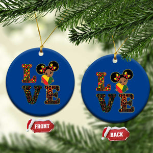 I Am Black Child Ceramic Ornament LOVE Black History Month Strong African American Pride TS02 1pc Blue Print Your Wear